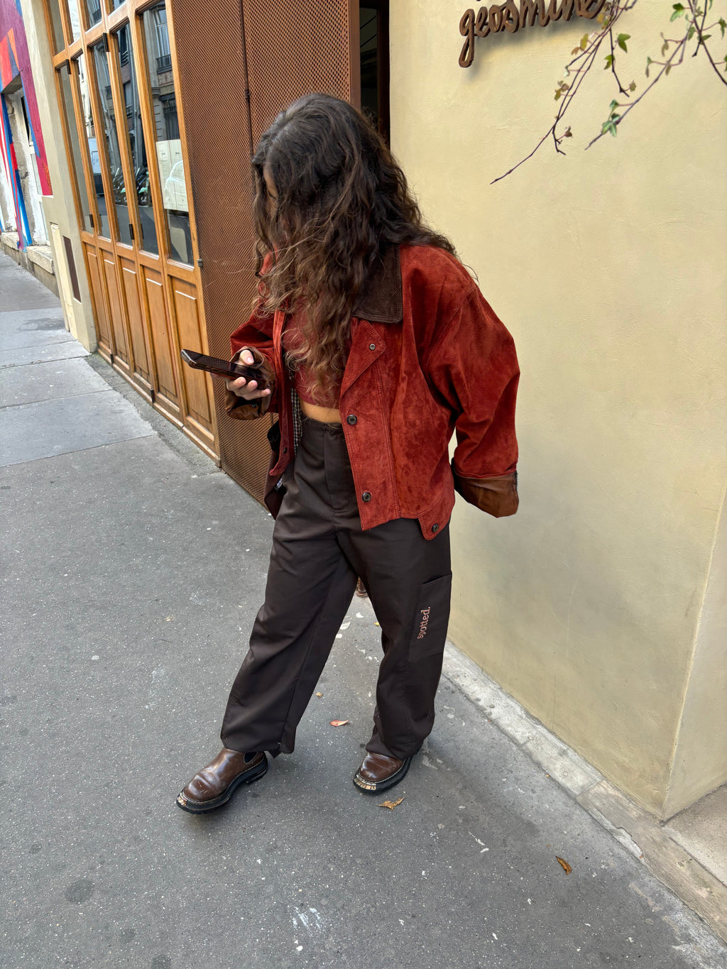 classic mima pants - dark brown