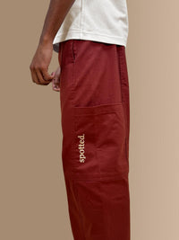 classic mima pants - red wine