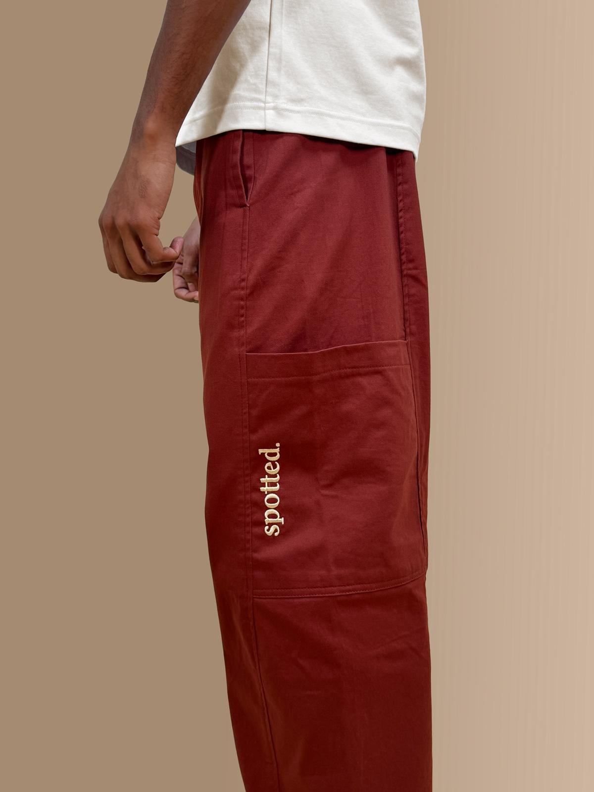 classic mima pants - red wine