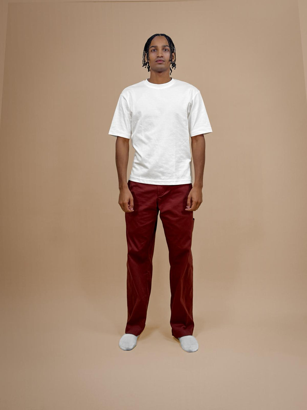 classic mima pants - red wine