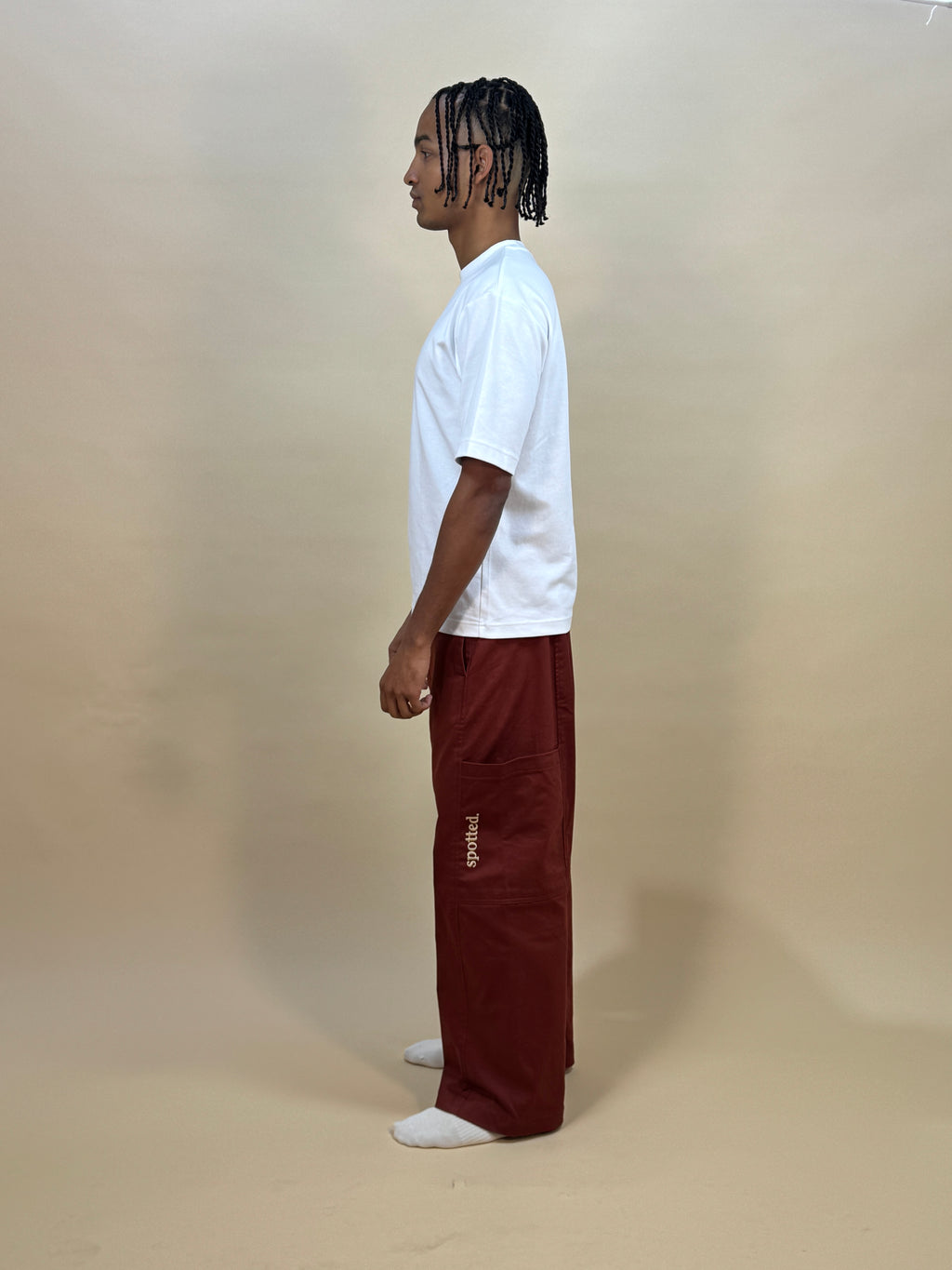 classic mima pants - red wine